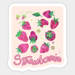 Strawberries N' Cream Sticker